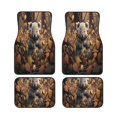 thumbnail image 1 of Cauagu Cute Fallen Leaf Koala Pattern Car Floor Mat Set of 4,Car Carpet Mats Car Mats with Anti-Slip Backing & Driver Heel Pad Universal Fit for Cars/Trucks/SUV/Vans, 1 of 6