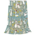 Cauagu Cute Farm Birds Pattern Flannel Bed Blankets,Fleece Blanket