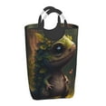 Cauagu Cute Leaf Animal Print Hamper Basket Bin,Extra Large Dirty
