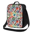 thumbnail image 1 of Cauagu Cute Nautical Insulated Lunch Bag - Reusable Lunch Box Thickened Thermal Leakproof Lunch Tote Bag for Adult Office/Travel Picnic, 1 of 7