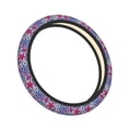 thumbnail image 1 of Cauagu Cute Nautical Print Car Steering Wheel Cover - Universal Car Accessory for Diverse Cars for Steering Wheel with a Diameter of 14.5"-15", 1 of 7