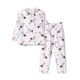 thumbnail image 1 of Cauagu Cute Poodle Dog Print Men's Long-Sleeve Pajama Set,Soft Button-Front 2Pjs for Men Long Sleeve Men’s Sleepwear-XX-Large, 1 of 7