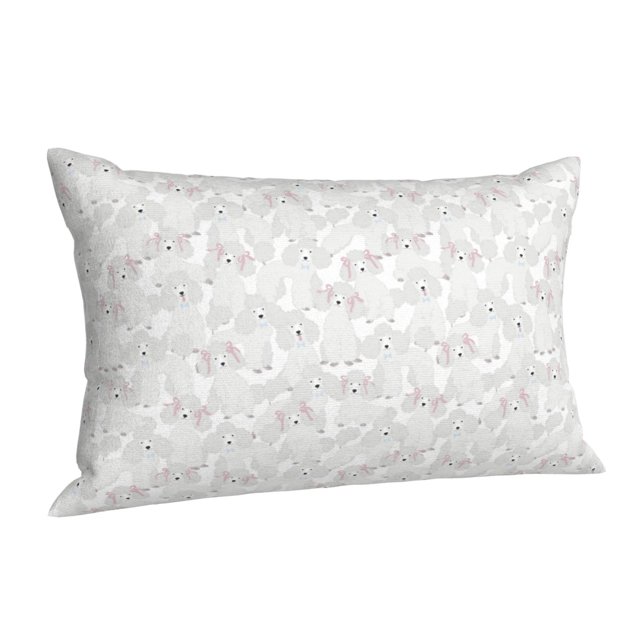 Cauagu Cute Poodle Dog Print Pillow Covers with Envelope Closure,1PC