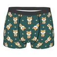 thumbnail image 1 of Cauagu Cute Shiba Print Boxer Briefs for Men,Comfortable Breathable Men's Underwear Moisture Wicking Underpants -Small, 1 of 8
