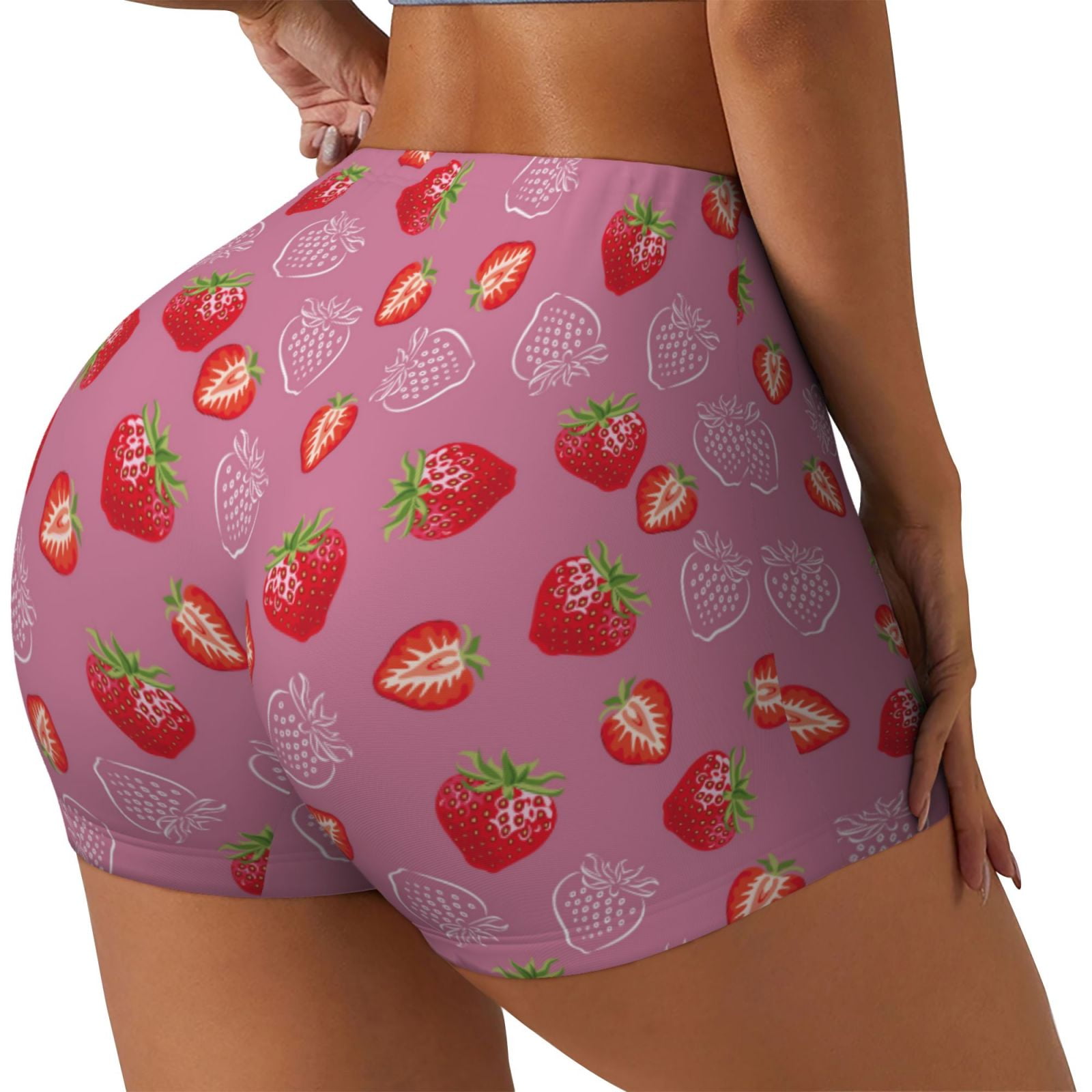 Athletic Shorts - Strawberry with Hot Pink Sides main image 1
