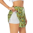 thumbnail image 1 of Cauagu Cute Tractor Print Women's 2 in 1 Running Shorts Athletic Workout Gym Yoga Shorts Running Shorts for Women-Small, 1 of 7