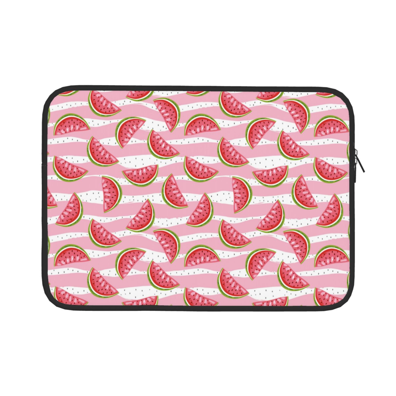 Cauagu Cute Watermelon Print Laptop Sleeve Case, Laptop Cover Portable