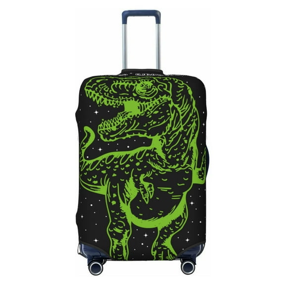 Cauagu DINOSAUR IN SPACE Print Travel Luggage Cover,Travel Dust-proof Suitcase Cover Softside Suitcase Protector for 18-32inch,Not Included Suitcase