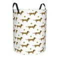 Cauagu Dachshund Going To Play Tennis for Laundry Basket,Collapsible