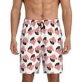 thumbnail image 1 of Cauagu Dachshund dogs and hearts Print Pajama Bottoms for Men Sleep Pajama Shorts Elastic Waistband Sleep Pajama Short Men's PJ Shorts-Small, 1 of 6