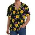 thumbnail image 1 of Cauagu Daisies Flowers Men's Short Sleeve Button Down Hawaiian Shirt for Men Bowling Shirts Casual Summer Beach Shirt,XX-Large, 1 of 6