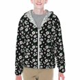 thumbnail image 1 of Cauagu Daisies Flowers Print Sun Protection Jacket for Teen,Full-Zipper Long Sleeve Sun Shirts with Pockets UV Hoodie Shirts Outdoor Athletic Jacket-XX-Large, 1 of 7
