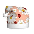 thumbnail image 1 of Cauagu Daisy and Ladybug for Adult Christmas Hat,1-Pack Xmas Holiday Hat Santa Hat for Women & Men Festive Headwear Accessories Fit for Christmas/New Year/Party, 1 of 6
