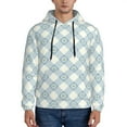 thumbnail image 1 of Cauagu Daisy Plaid Blue for Men's Pullover Hooded Sweatshirt Athletic Casual Hoodie Aautumn Hoodie Sweatshirt for Men Pullover Casual Hooded Sweatshirt-4X-Large, 1 of 7