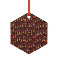 thumbnail image 1 of Cauagu Dancing African Women1 Pattern Acrylic Christmas Pendant,1-Pack Christmas Ornaments Xmas Tree Decor Christmas Décor with Ribbon Cute Tree Hanging for Party Favors-Hexagon, 1 of 7