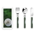 thumbnail image 1 of Cauagu Dandelion Print 3-Pieces Toddler Cutlery Set , Kids Silverware Set with Spoons Forks & Knife Stainless Steel Utensils for Kids Dishwasher Safe, 1 of 8