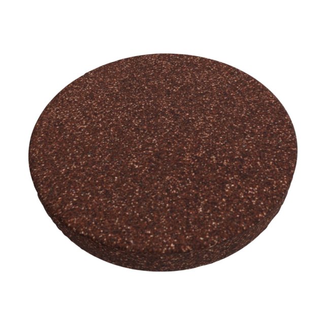 Cauagu Dark Brown Glitter Print Round Stool Covers,Seat Cushion for