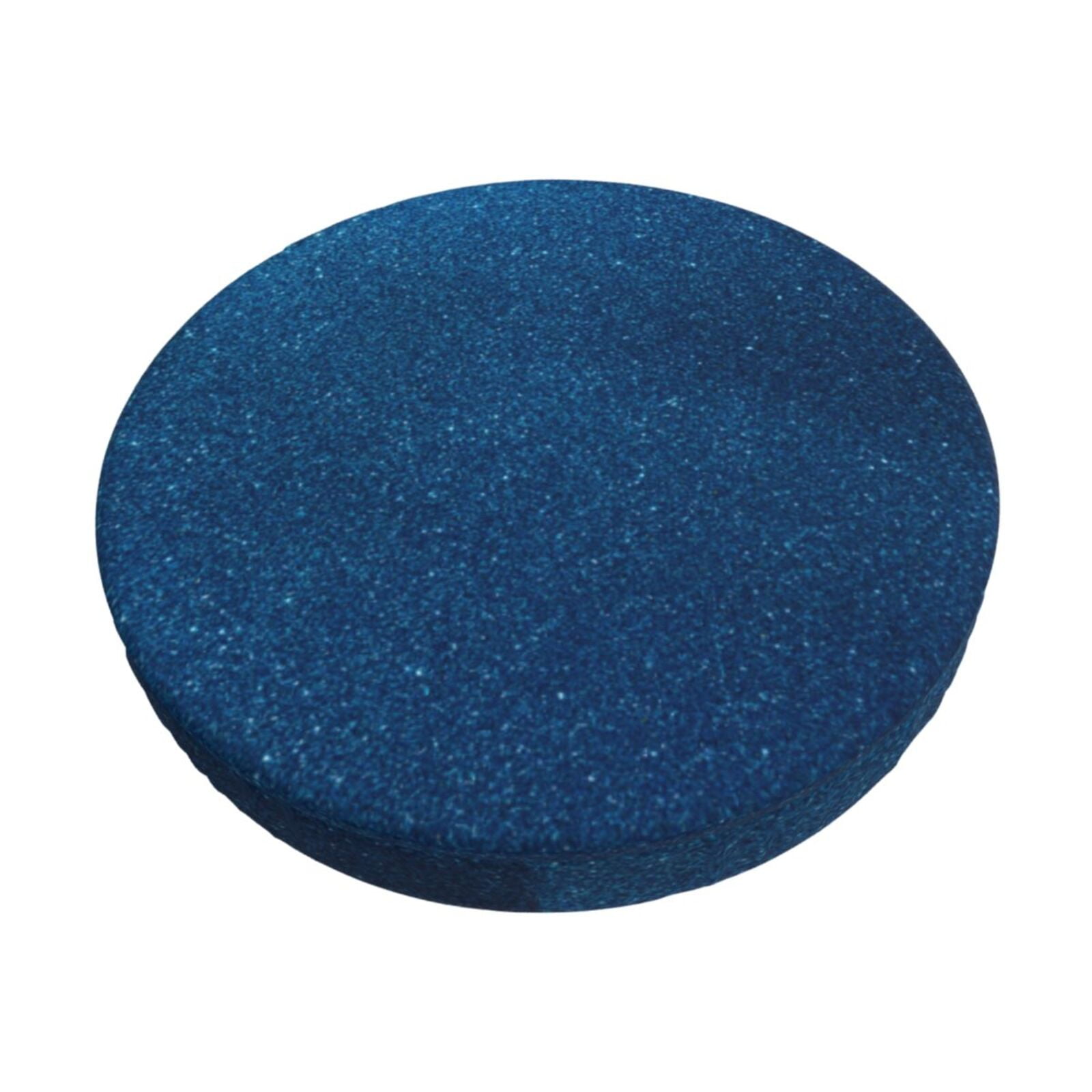Cauagu Deep Blue Glitter Print Round Stool Covers,Seat Cushion for