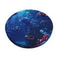 thumbnail image 1 of Cauagu Deep Sea Glowing Fishes Print Round Stool Covers,Seat Cushion for Round Bar Stool Chair Seat Cover for Bar Round Chair Fits for 12/13/14in Bar Stool Cushion, 1 of 7
