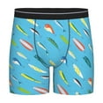 Cauagu Different Color Fishing Bait Print Men's Boxer Briefs, Funny