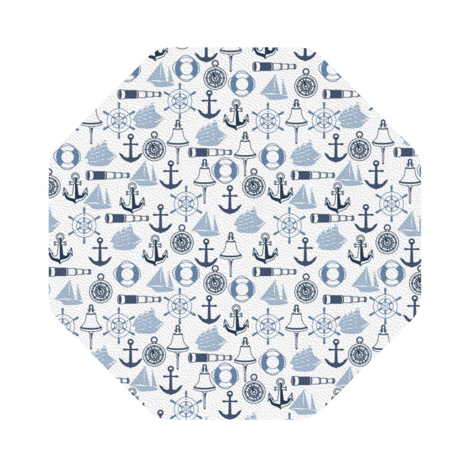 Cauagu Dock Rudder for Round Coaster,Drink Coasters Set of 4 Leather ...