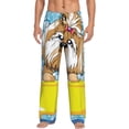 thumbnail image 1 of Cauagu Dog Takes a Bath in the Bathtub Mens Pajama Pants Sleep & Lounge Pants,PJ Bottoms with Pockets-Large, 1 of 7