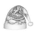 thumbnail image 1 of Cauagu Dragon Nest Sketch Pattern Christmas Hat for Kids,Xmas Holiday Hat Santa Hat for Boys & Girls Festive Headwear Accessories for Christmas/New Year/Holiday, 1 of 6