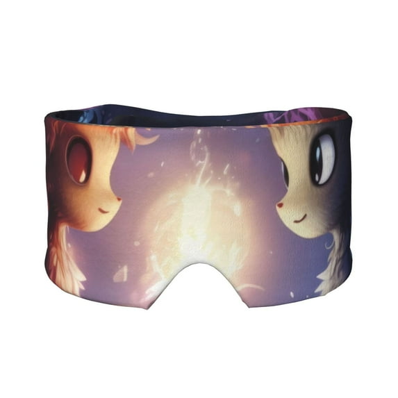 Cauagu Dreamy Forest Elf Print Blocking Sleep Eye Masks- Blackout Sleep Mask Sleep Eye Masks for Men Women Adjustable Eye Cover Mask for Side Sleeper Travel Airplane