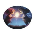 Cauagu Dreamy Forest Elf Print Round Stool Covers,Seat Cushion for