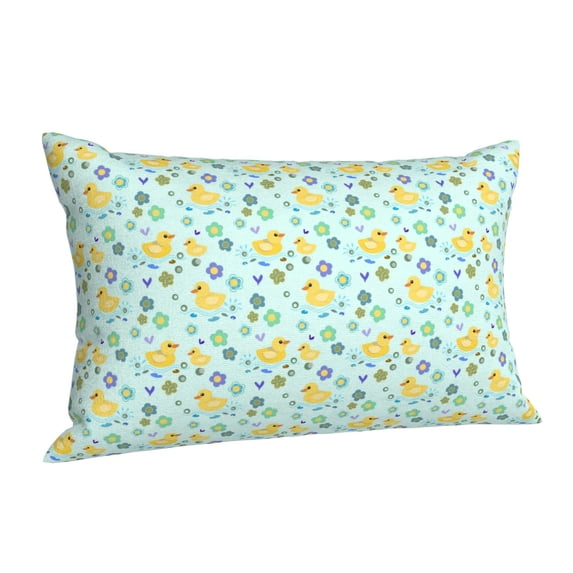 Cauagu Duck Cartoon Print Pillow Covers with Envelope Closure,1PC Pillow Cases Decorative Pillow Case for Bed & Couch, Pillows Not Included-14"x20"