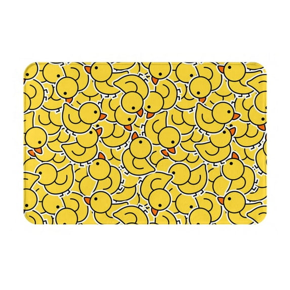 Cauagu Duck1 Print Front Door Mat for Indoor Entrance 16x24 Inche,Absorbent Doormat Washable Carpet for Bathroom/Garage/Kitchen/Entry/Back