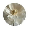 Cauagu Elegant Ivory Flower for Round Coaster,Drink Coasters Set of 4