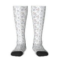 thumbnail image 1 of Cauagu Elegant ice skates snowflakes Print Women's Men's Ankle Socks 1-pack Casual Athletic Socks for Unisex Adult Moisture-Wicking Socks for Daily Wear/Running/Sport, 1 of 1