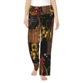 thumbnail image 1 of Cauagu Embroidery Chicken Rooster Pajama Pants for Women Loose Fit Wide Leg Trouser Pants Casual Elastic Waist Drawstring Lounge Pants, 1 of 6