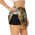 thumbnail image 1 of Cauagu Farm Corgi German Shepherd Print Women's 2 in 1 Running Shorts Athletic Workout Gym Yoga Shorts Running Shorts for Women-Large, 1 of 7