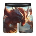 thumbnail image 1 of Cauagu Ferocious Dragon Fury Print Men's Boxer Briefs, Funny & Cute Underwear Elastic Waistband Briefs Ideal Gift for Men,1-Pack, 1 of 1