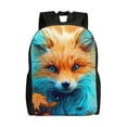thumbnail image 1 of Cauagu Fiery Red Maple Leaf Fox Print Backpacks,Travel Daypack Casual Laptop Backpack Bookbag Fits 15 Inch Computer for Men Women, 1 of 8