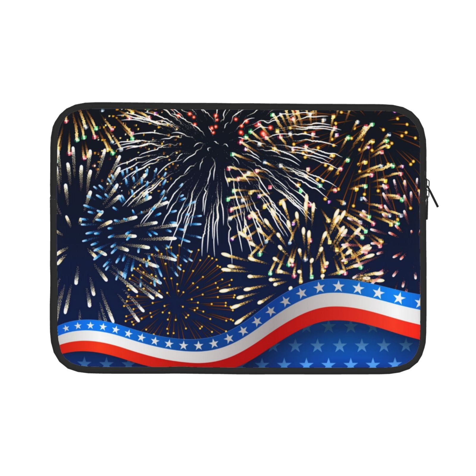 Cauagu Fireworks Print Laptop Sleeve Case, Laptop Cover Portable Laptop