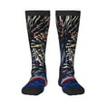 Cauagu Fireworks Print Women's Men's Ankle Socks 1pack Casual Athletic