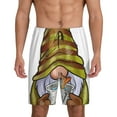 thumbnail image 1 of Cauagu Fishing Gnome Fisherman Print Pajama Bottoms for Men Sleep Pajama Shorts Elastic Waistband Sleep Pajama Short Men's PJ Shorts -X-Large, 1 of 6