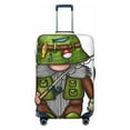 thumbnail image 1 of Cauagu Fishing Gnome Print Travel Luggage Cover,Travel Dust-proof Suitcase Cover Softside Suitcase Protector for 18-32inch,Not Included Suitcase, 1 of 8