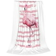 thumbnail image 1 of Cauagu Flamingo Pattern Flannel Bed Blankets,Fleece Blanket Comfortable Air Conditioning Blanket for Sofa Bed Travel Couch & Living Room -50"x40", 1 of 8