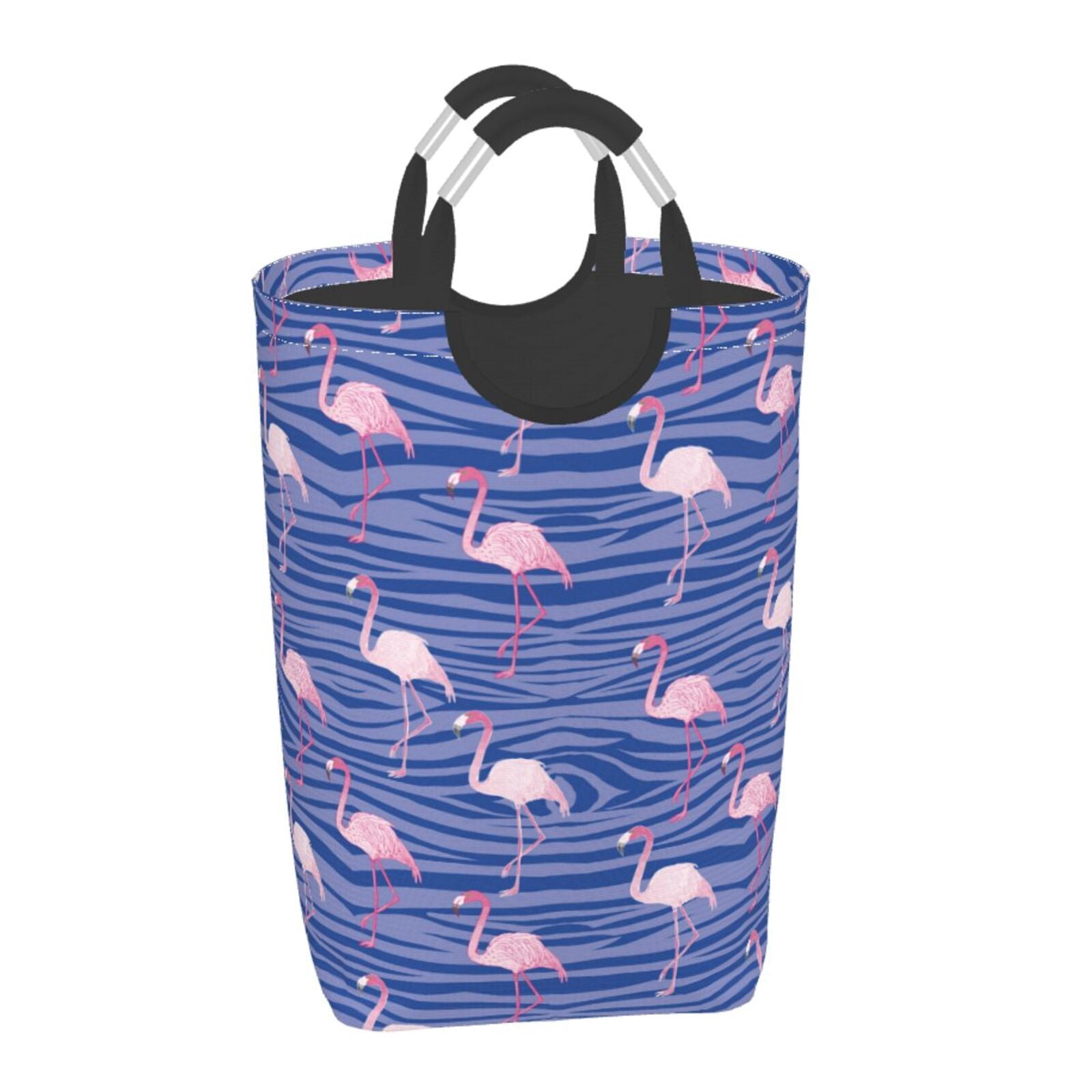 Flamingo Pineapple Print Laundry Basket
