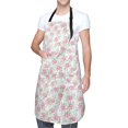 thumbnail image 1 of Cauagu Floral Aprons with Pockets,Waterproof Apron for Women,Kitchen Cooking Apron Adjustable Bib Aprons Chef Apron for Cooking,Drawing,Crafting, 1 of 1