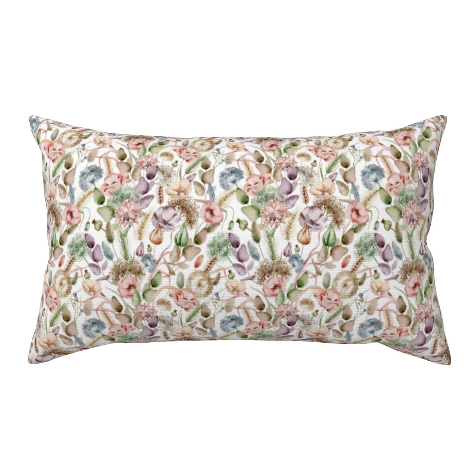 Cauagu Floral Print Pillowcase with Envelope Closure,Soft Pillow Cover