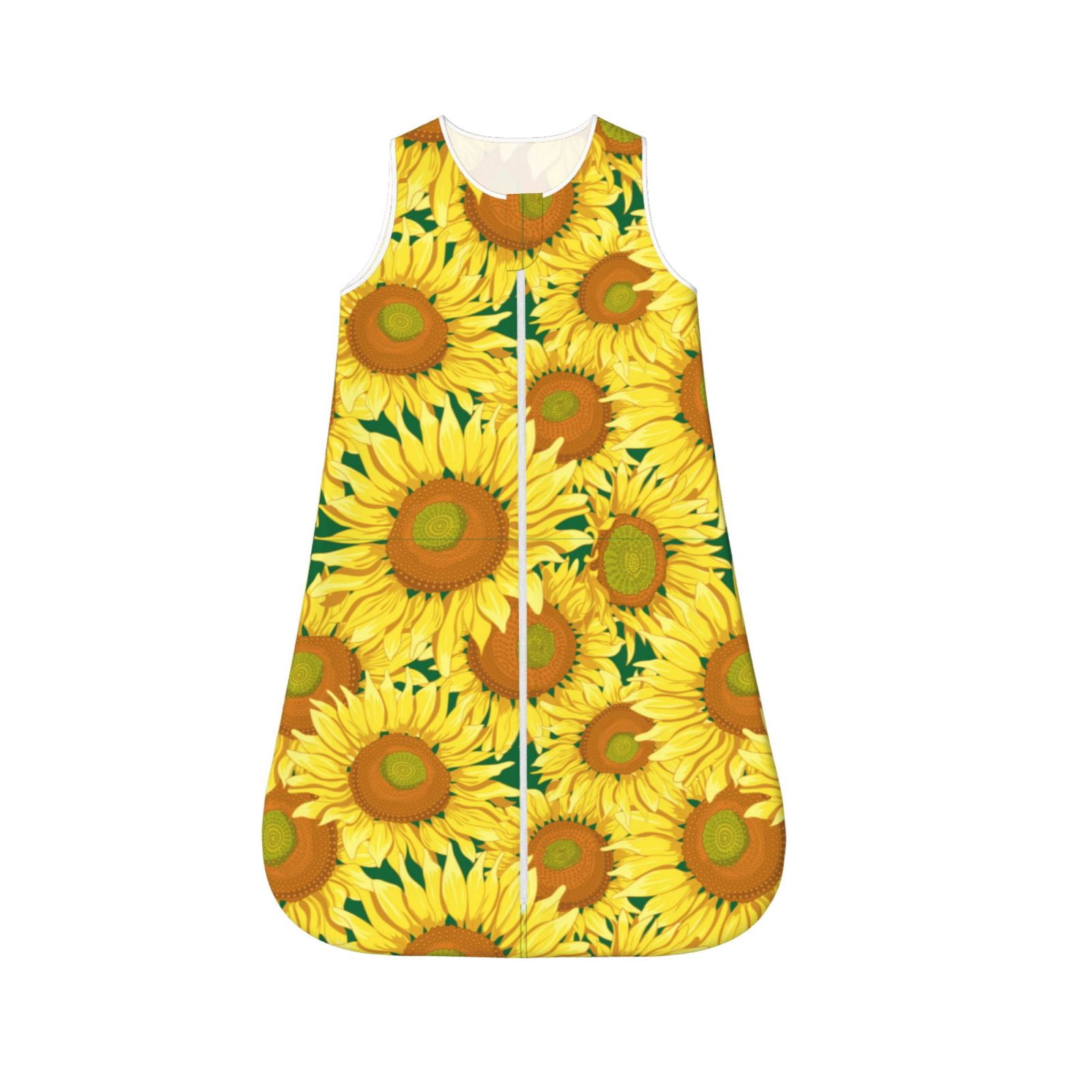 Cauagu Floral Sunflowers for Infant Wearable Blanket,Unisex, Girl, Boy