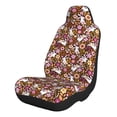 thumbnail image 1 of Cauagu Flower Bunny Print Car Seat Covers,Universal Automotive Seat Covers Car Seat Protectors Easy to Install Car Cover Car Accessories Auto rucks Van & SUV-2 PCS, 1 of 9