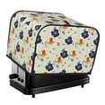 Cauagu Flower Leaves for 4 Slice Toaster Cover (11.4''×7.9''×7.5