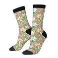 thumbnail image 1 of Cauagu Flowers And Buds Print Crew Socks for Women and Men,Adult Athletic Running Socks 1-Pair Sports Socks Work Gear Socks with Moisture Wicking, 1 of 6