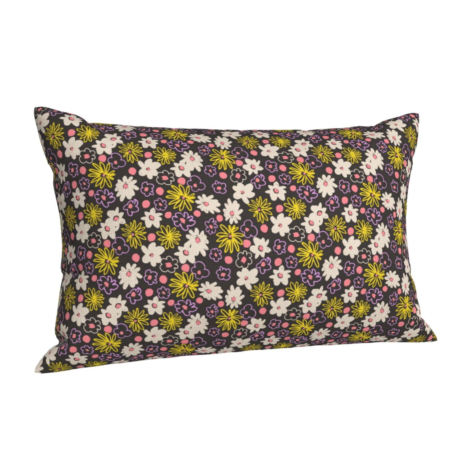 Cauagu Flowers Daisy Print Pillow Covers with Envelope Closure,1PC